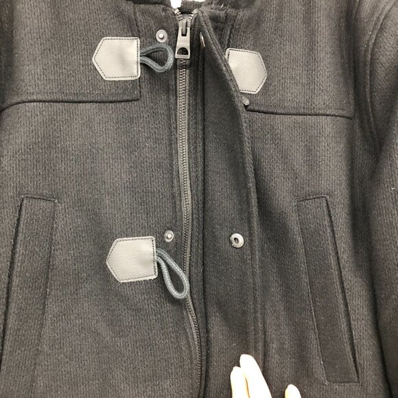 Guess Black Wool Blend Duffle Coat size L - Picture 7 of 16